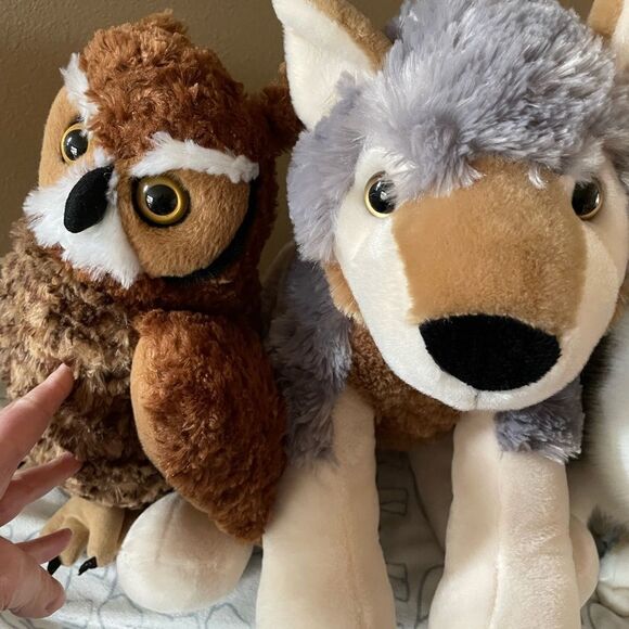 Adventure Planet Large Wolf Plush Wolf Republic Owl Plush - Picture 14 of 14